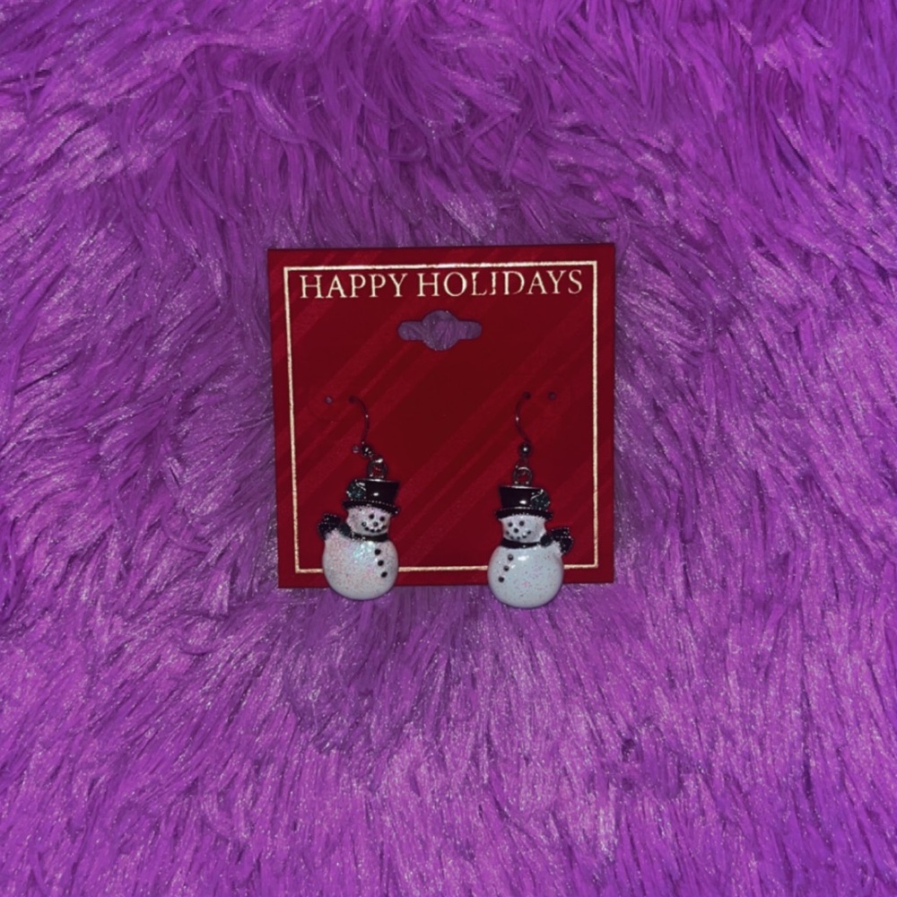 Snowman Earrings